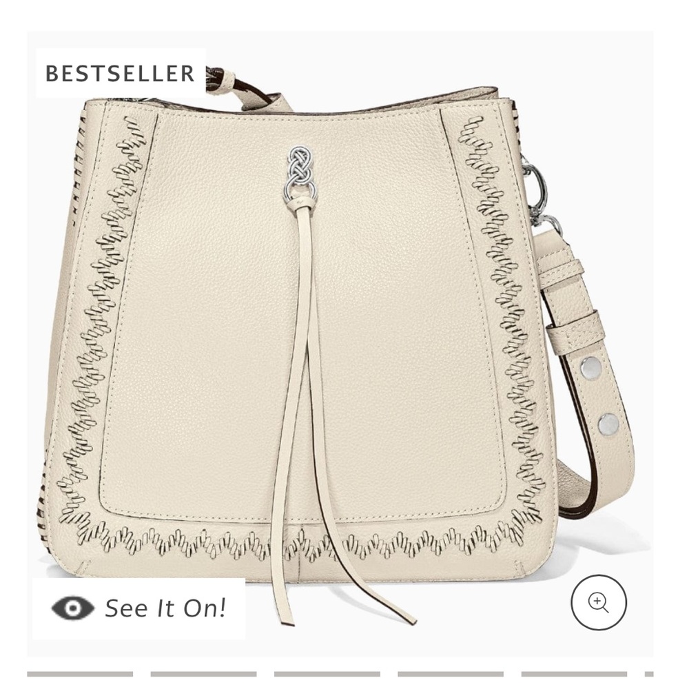 Brighton Interlok Georgia Hobo white retails $490